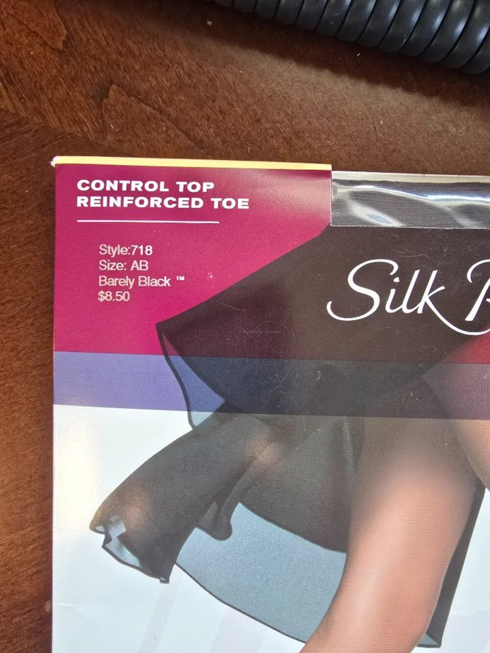 Hanes Silk Reflections Pantyhose Control Top Barely Black Size AB New Macy's